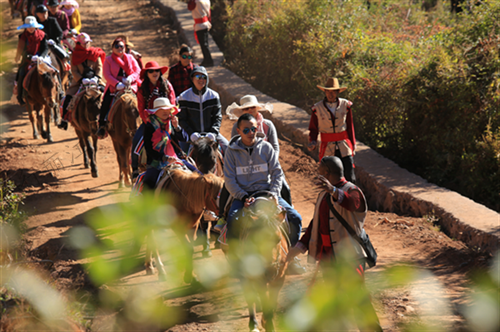 這里交通便利，區(qū)位優(yōu)越，境內(nèi)擁有高原濕地、茶馬古道、環(huán)湖生態(tài)步道、臥虎山、傳統(tǒng)古村、環(huán)海觀光大道等自然風(fēng)光，以及多彩的納西文化和獨(dú)特的田園風(fēng)光，是一個(gè)以自然資源和文化資源為主要特色的旅游名村。